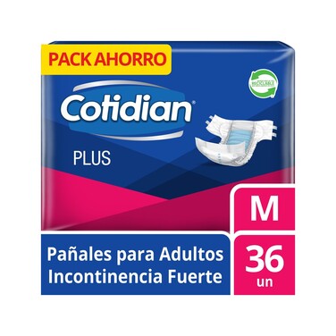 Cotidian Plus Pañal M 36 UN