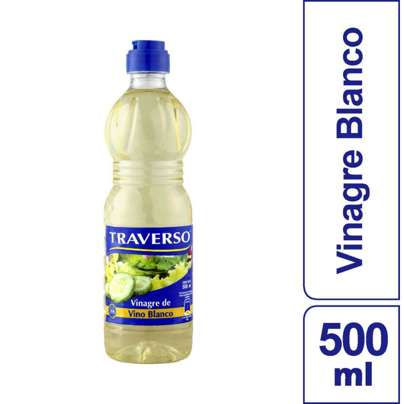 Traverso Vinagre de Vino Blanco 500 ml
