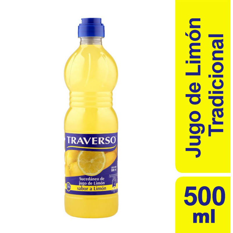 Traverso Sucedáneo de Jugo de Limón 500 ml