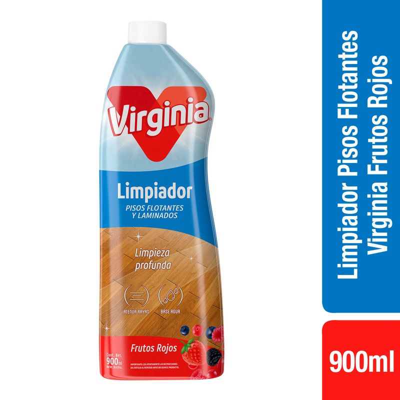 Virginia Limpiador piso flotante frutos rojos 900 ml