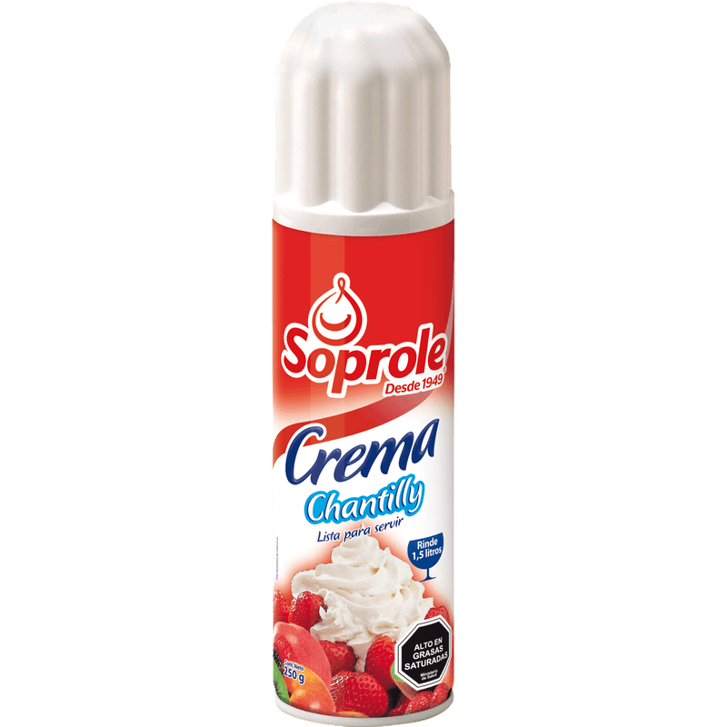 Soprole Crema Chantilly 250 grs