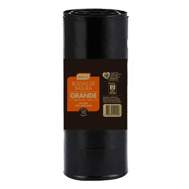 Glitt Bolsa de Basura 80x110 10 UN
