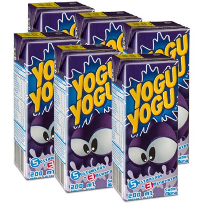 Yogu Yogu Pack 6 un Mora 200 ml