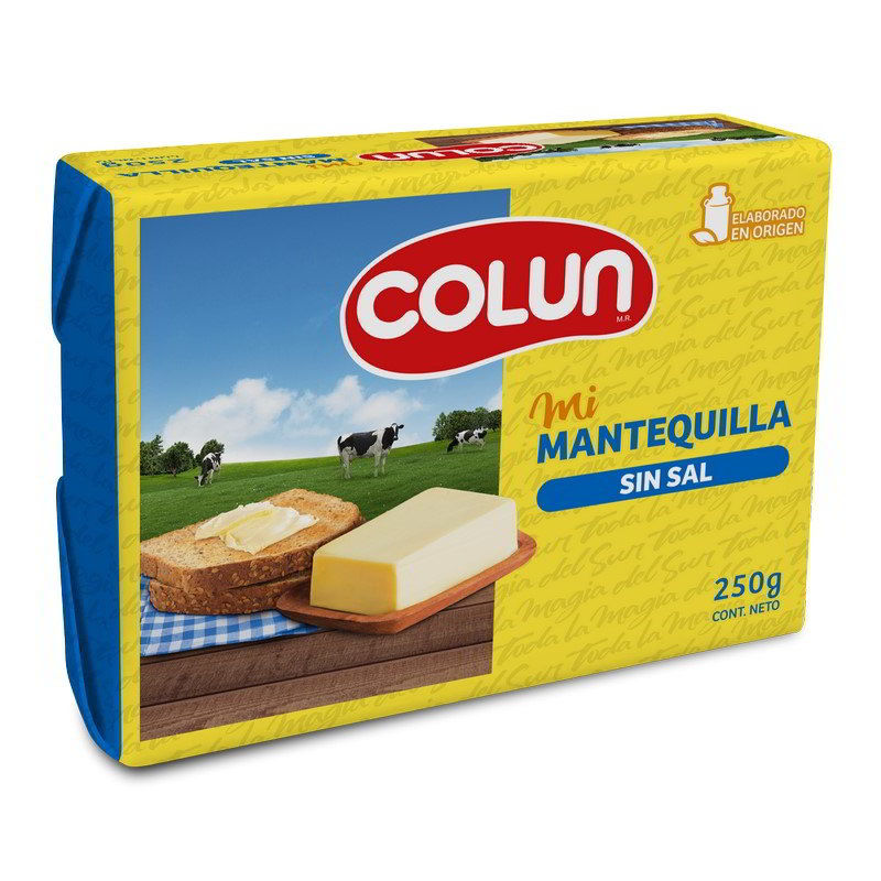 Colun Mantequilla sin sal 250 grs