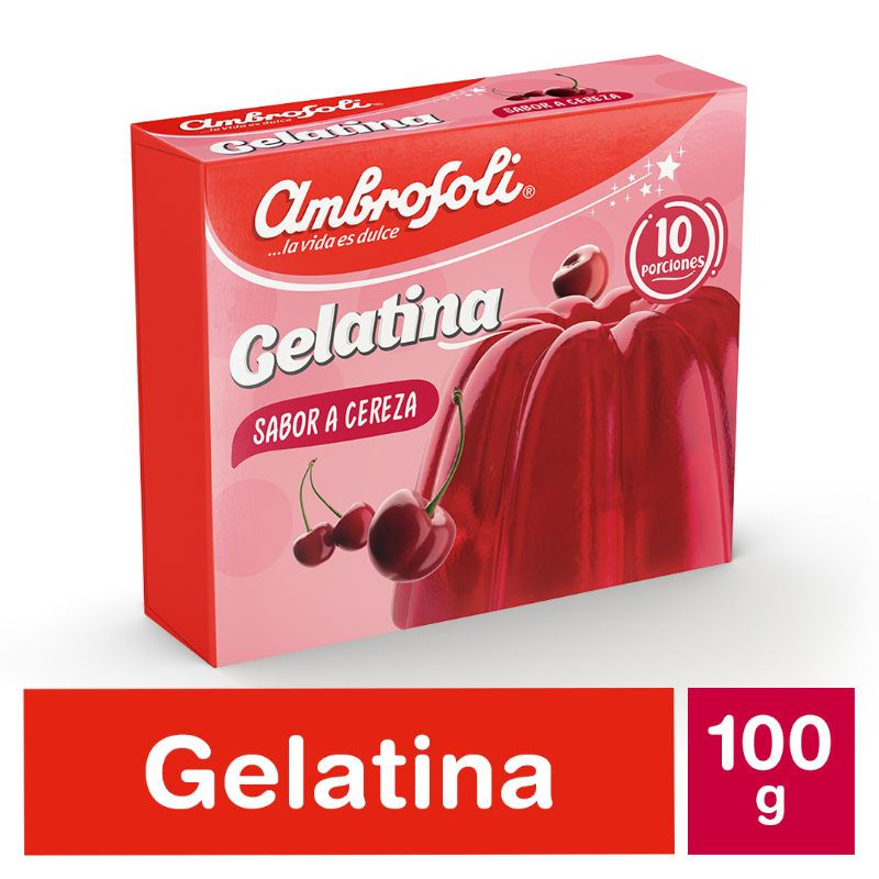 Ambrosoli Gelatina Polvo Cereza 100 grs