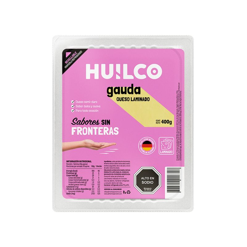 Huilco Queso Laminado Gouda 400 grs