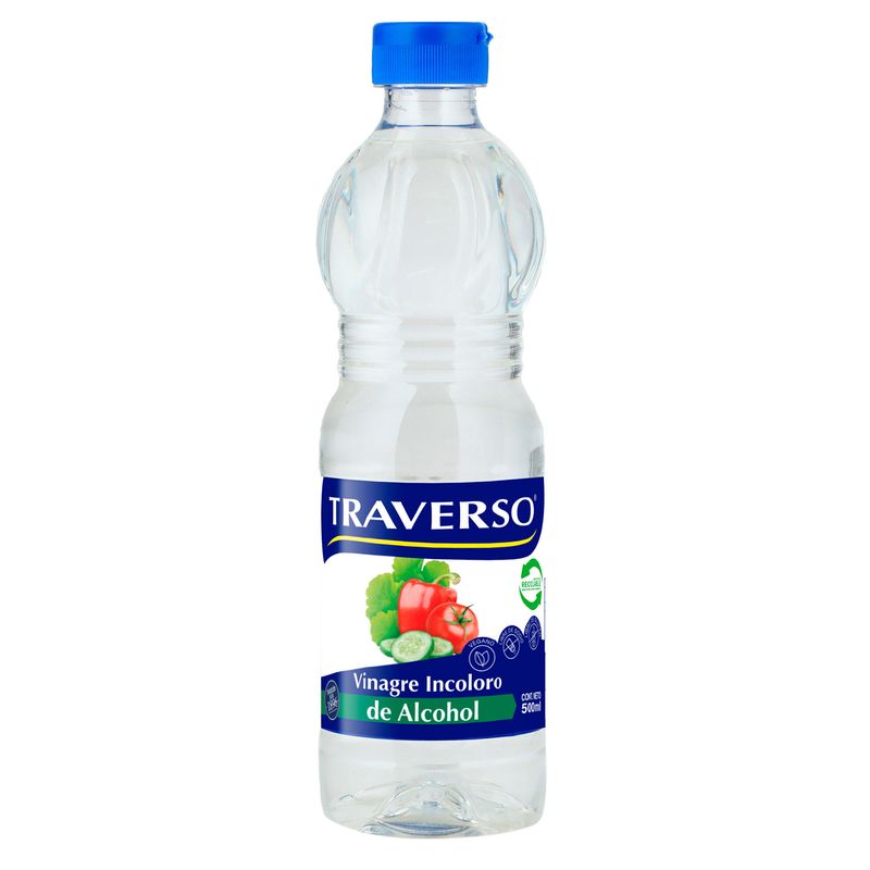 Traverso Vinagre Incoloro de Alcohol 500 ml