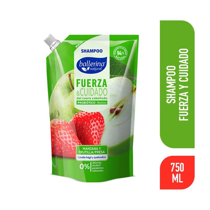 Ballerina Shampoo Fuerza & Cuidado DP 750 ml