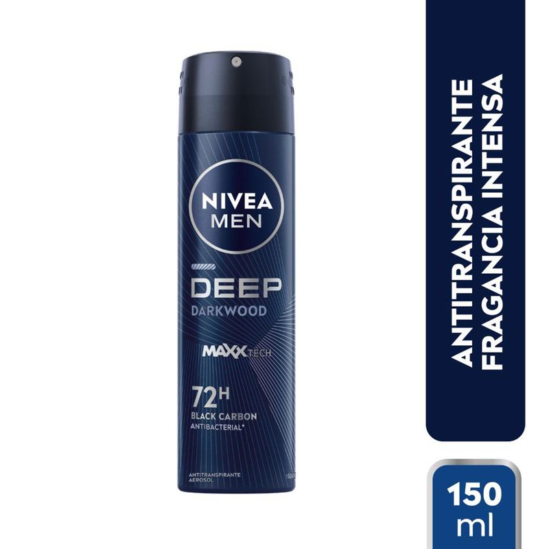 Nivea Desodorante Spray Men Deep Darkwood 72 hrs 150 ml