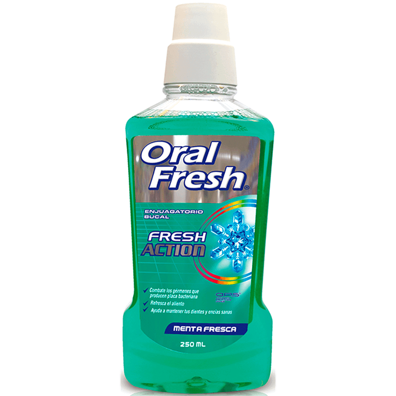 Oral Fresh Enjuague Bucal Zero Menta Fresca 250 ml