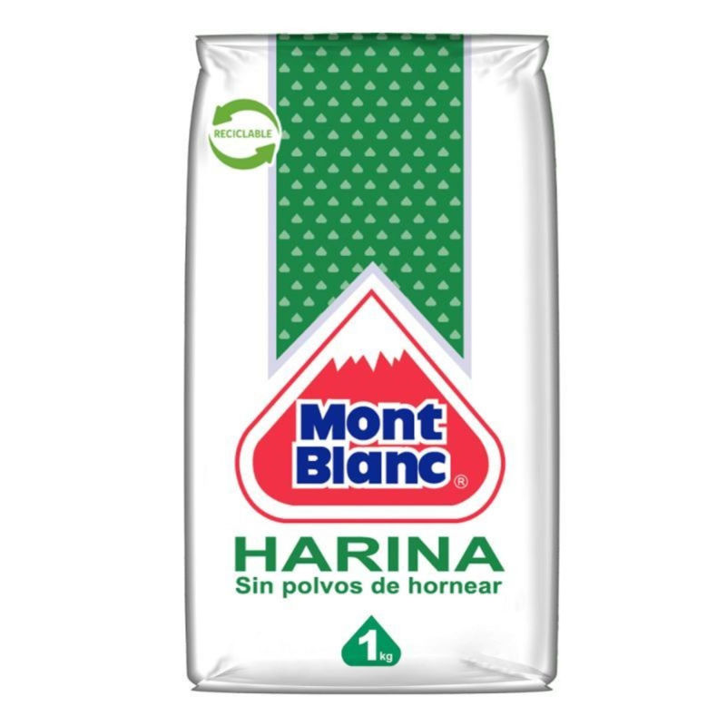 Mont Blanc Harina Sin Polvo de Hornear 1 Kg