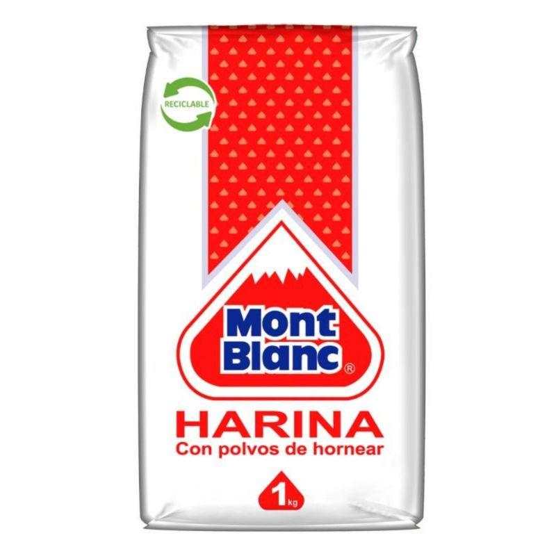 Mont Blanc Harina Con Polvos de Hornear 1 kg