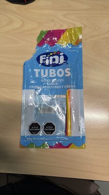 Fini Tubos Frutas Silvestres y Crema Dulces 80 grs