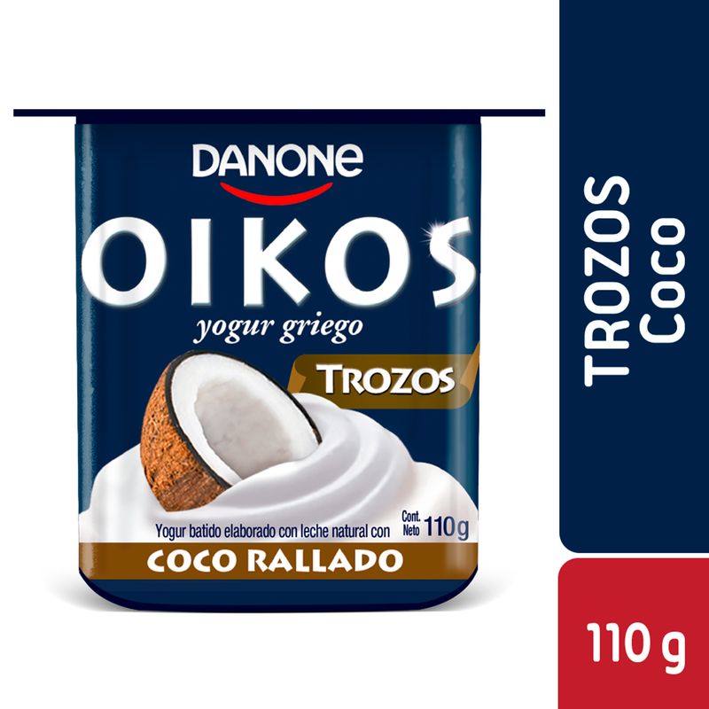 Danone Yogurt Griego Oikos Trozos Coco Rallado 110grs