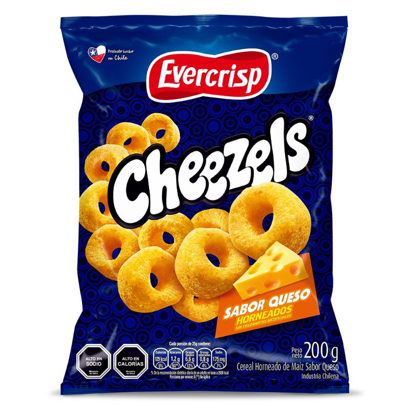 Evercrips Cheezels queso 200 grs
