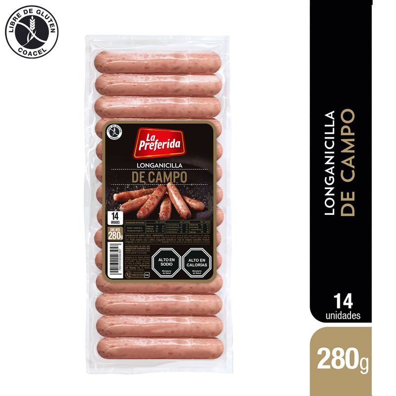 La Preferida Longanicilla de Campo 280 grs