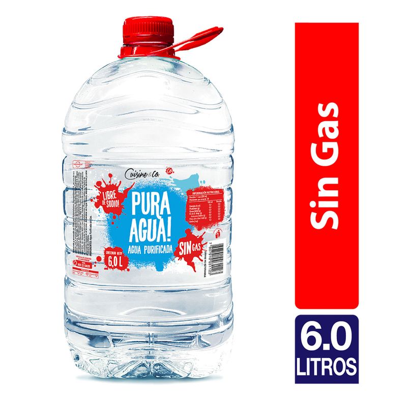 Manantial Agua Purificada Sin Gas 6 Lts
