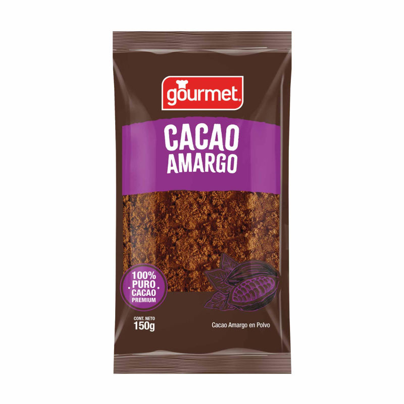 Gourmet Cacao Amargo 150 grs