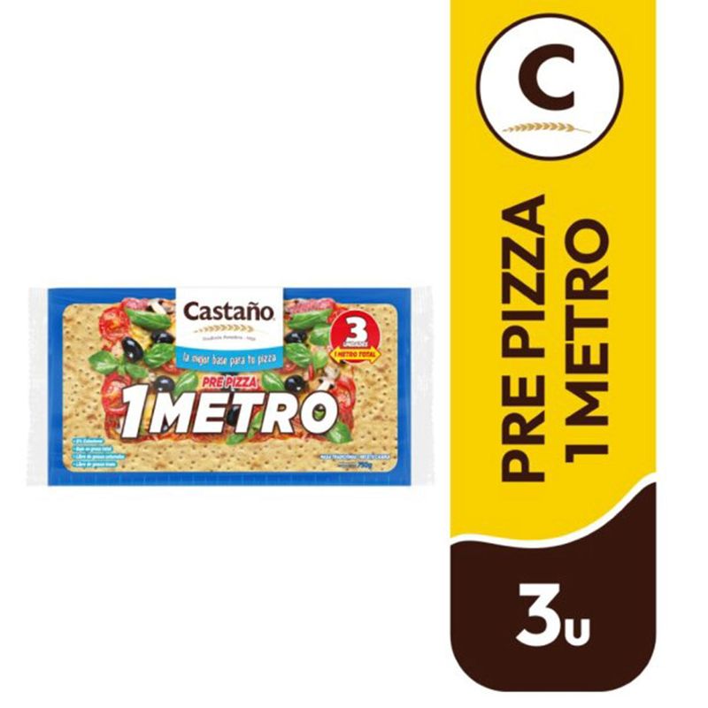 Ideal Masa Pre Pizza 750 grs 1 Metro