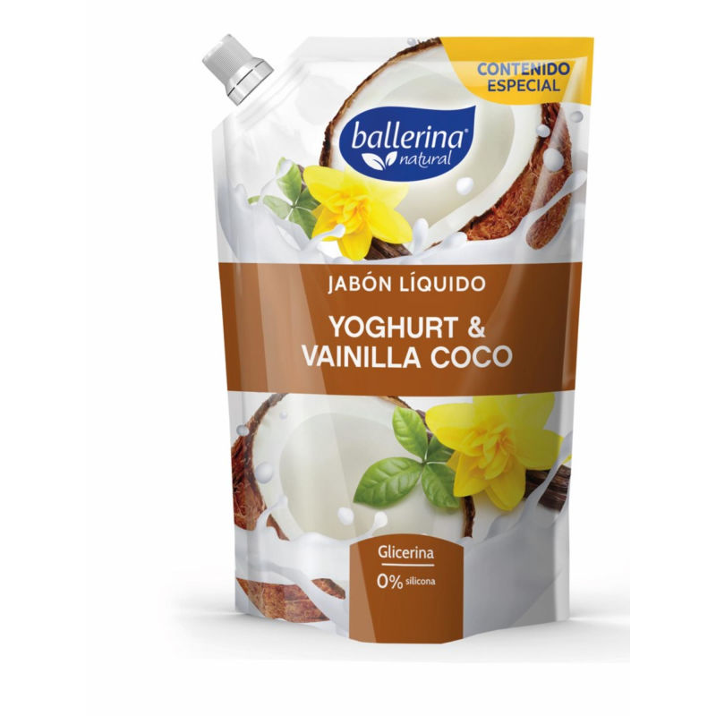 Ballerina Jabón Yoghurt & Vainilla Coco 650 ml