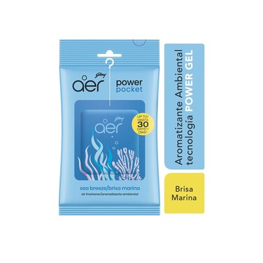 Aer. Pocket Aromatizante Brisa Marina 10grs