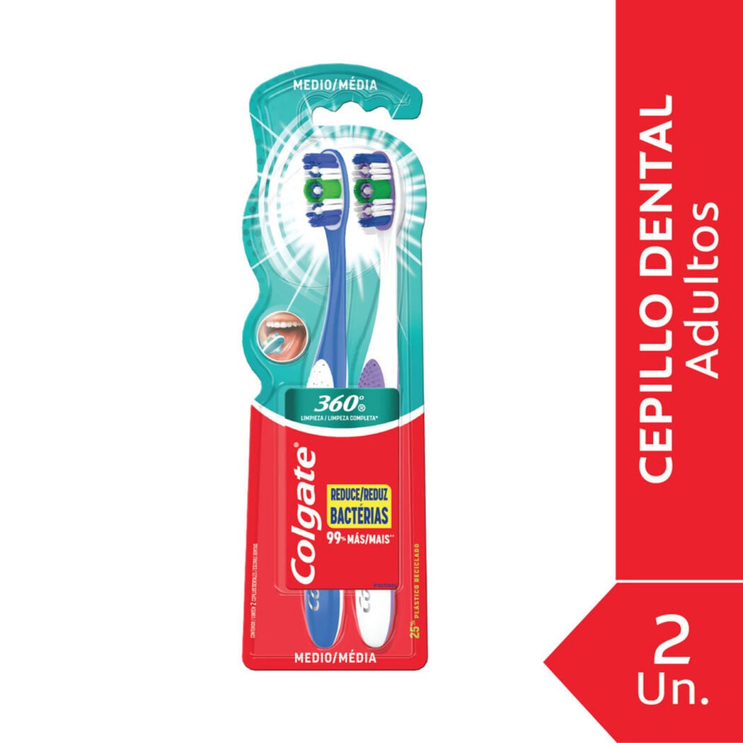 Colgate Cepillo Zigzag Charcoal Medio 1Und