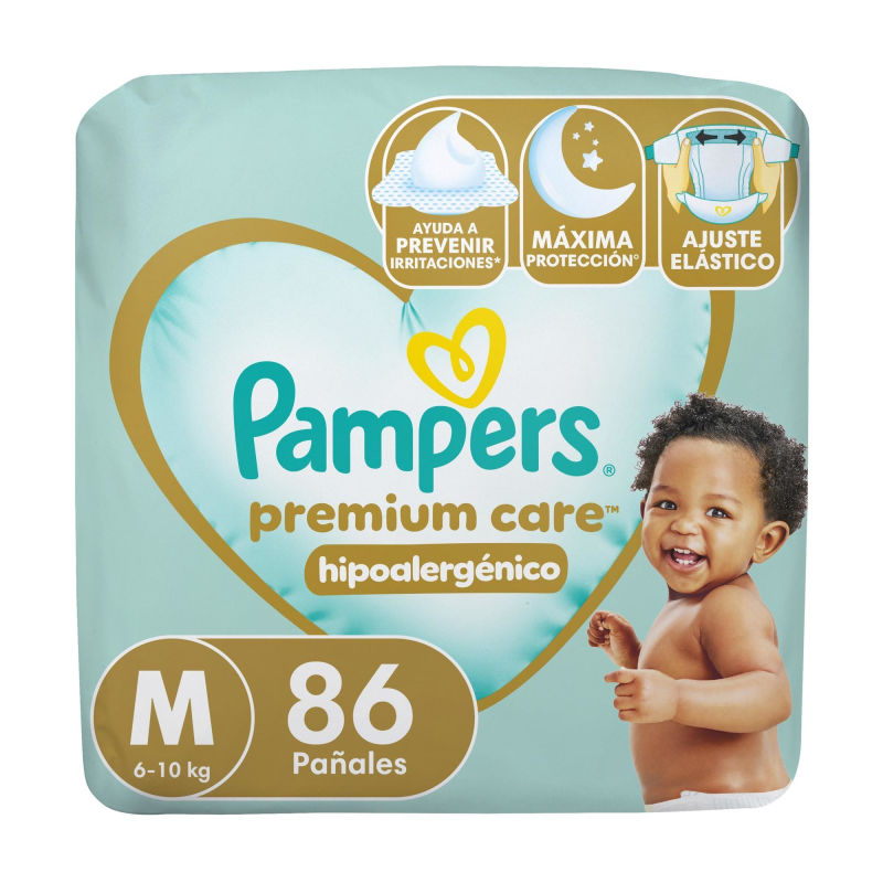 Pampers Pañales Premium Care M 86u