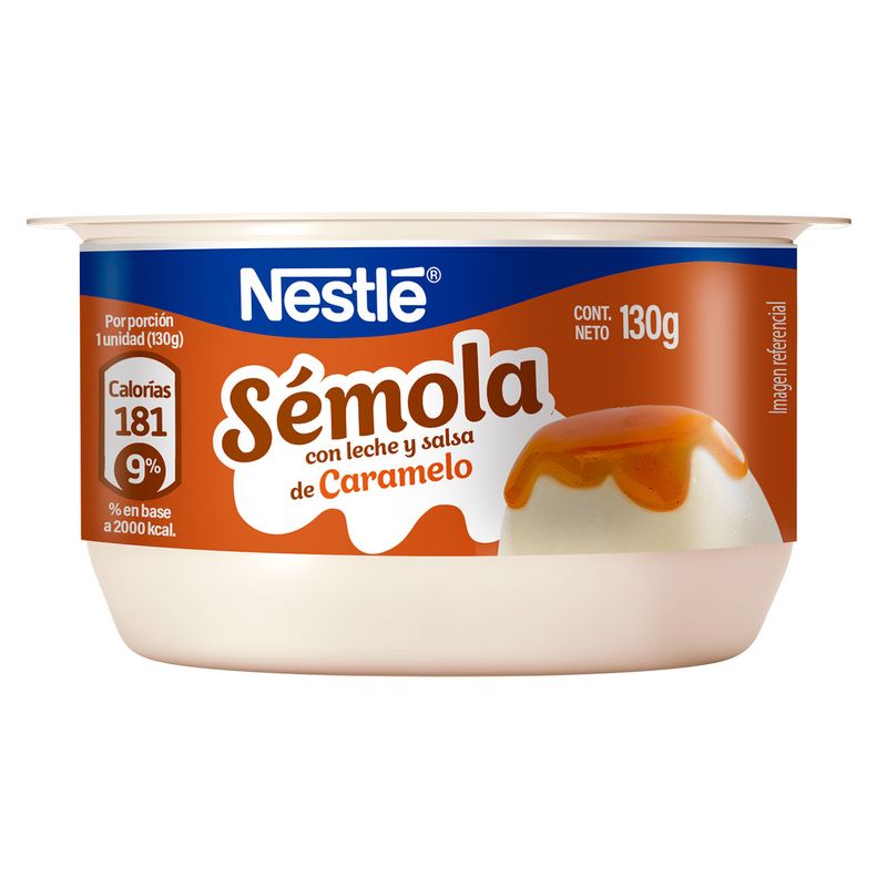 Nestle Semola con Leche y Salsa de Caramelo 130g