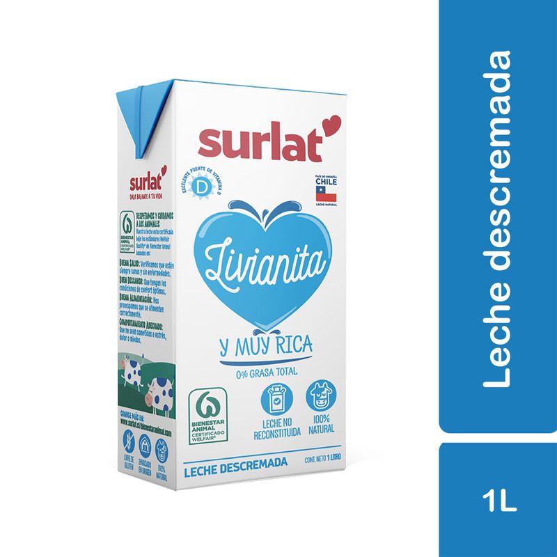 Surlat Leche Descremada 1l
