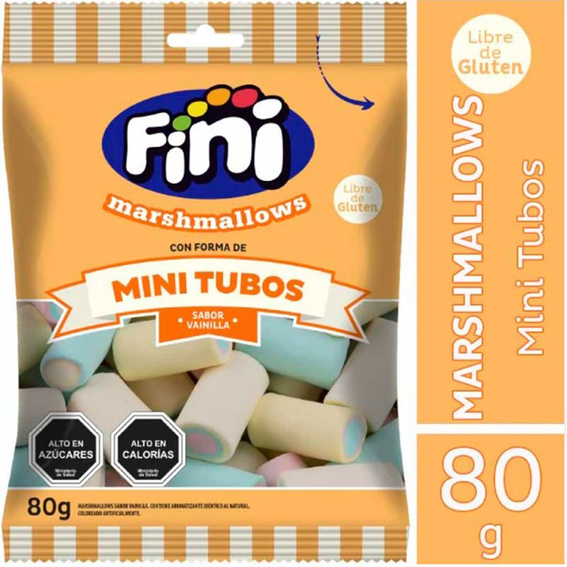 Fini Marshmallows Mini Tubos Vainilla