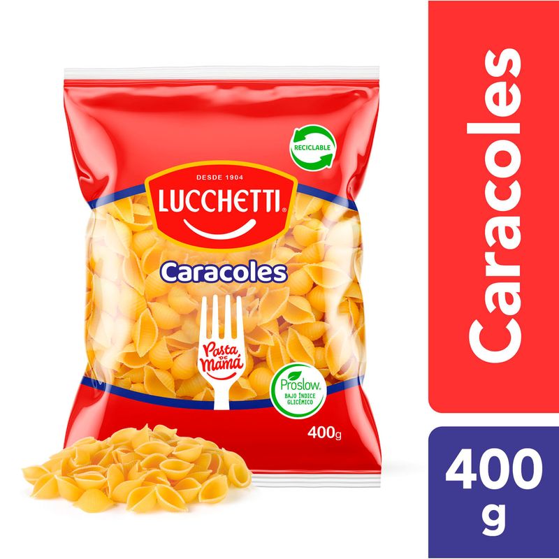 Lucchetti Fideos Caracoles 400 grs