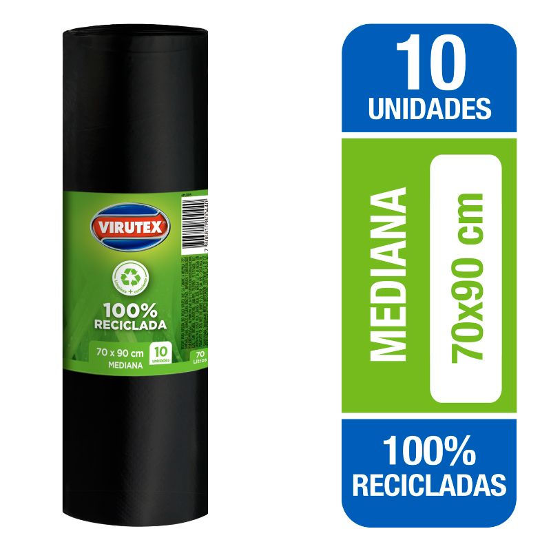 Azero Bolsa Basura 70x90 10 un