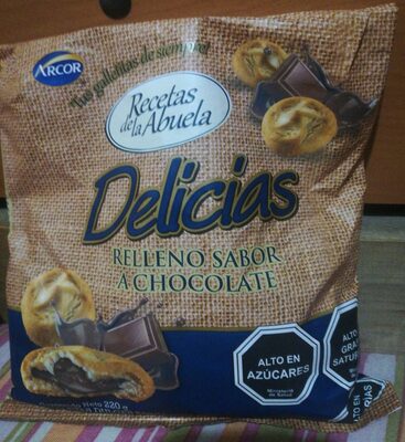 Arcor Delicias Relleno Sabor a Chocolate 220g